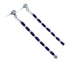 Authentic Sterling Silver Sugilite Bead Post Dangle Earrings BX119926